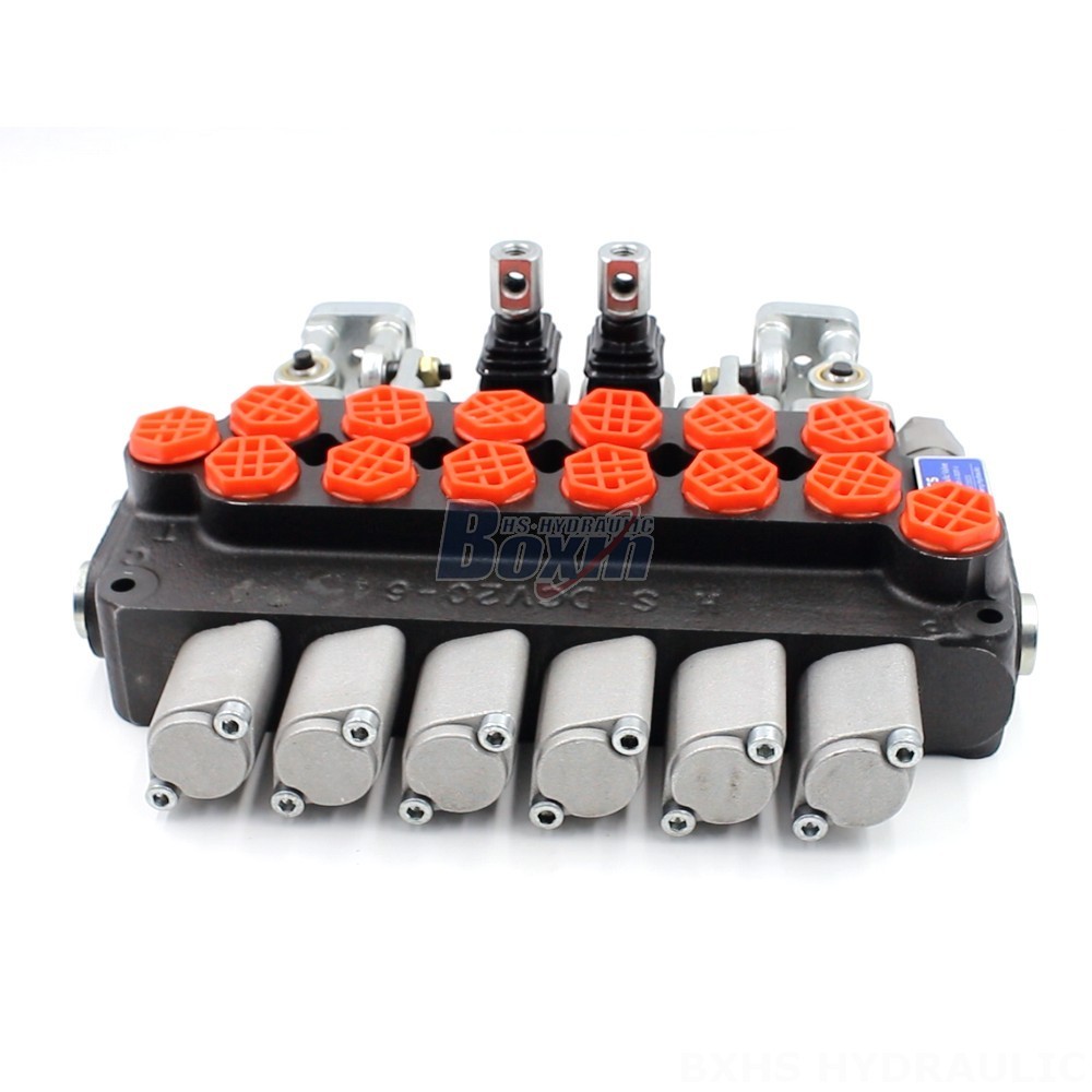 Manual and Joystick 6 Spool Monoblock Directional Valve - Hydraulic System Components main image